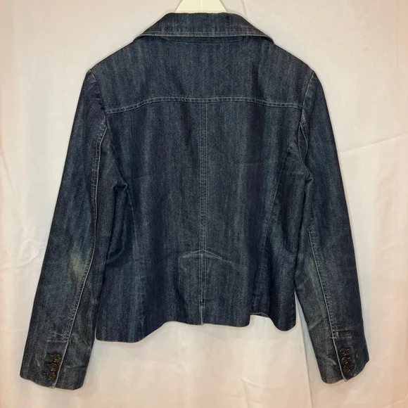 Ann Taylor Women’s Denim Blazer Jacket Size 8 – Excellent Preowned - Picture 6 of 8